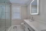 Second floor primary ensuite bathroom with stand up shower
